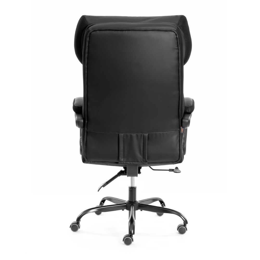 Кресло для руководителя Chief metalBL, экокожа/ткань, черное / Кресла для руководителей №5