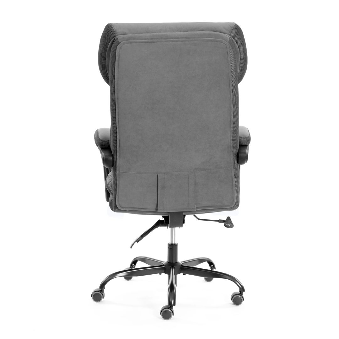 Кресло для руководителя Chief metalBL, велюр/ткань, серое / Кресла для руководителей №5 oe.kz Кресло для руководителя Chief metalBL, велюр/ткань, серое / Кресла для руководителей №5