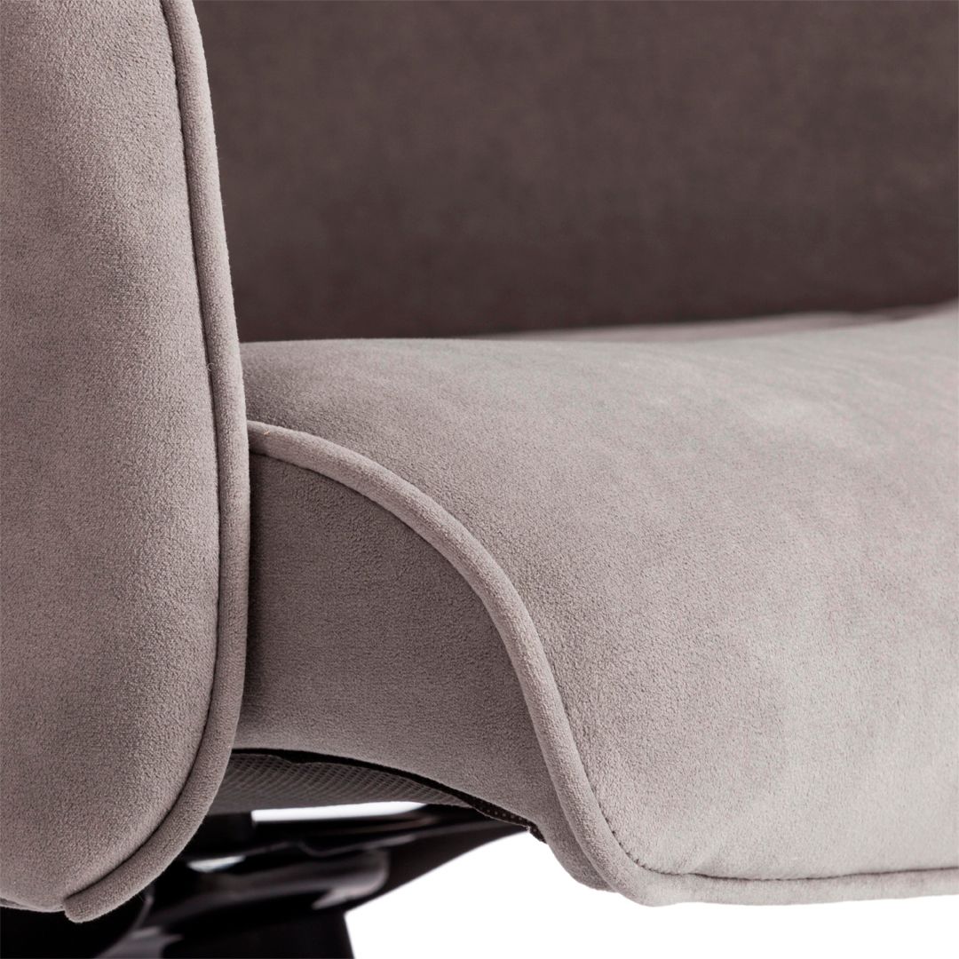 Кресло для персонала York, флок, серое / Кресла для персонала №5