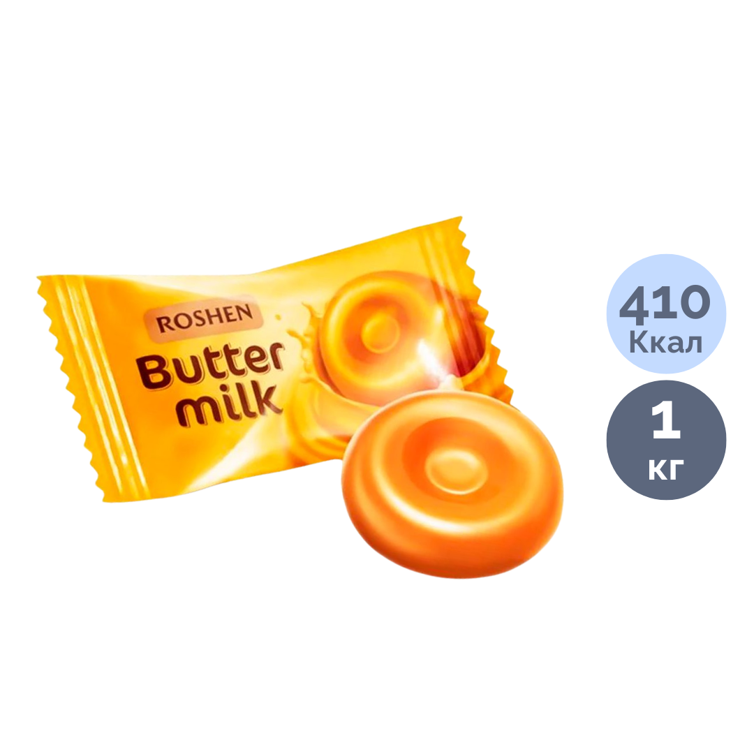 Карамель Roshen "Butter milk", 1 кг / Конфеты