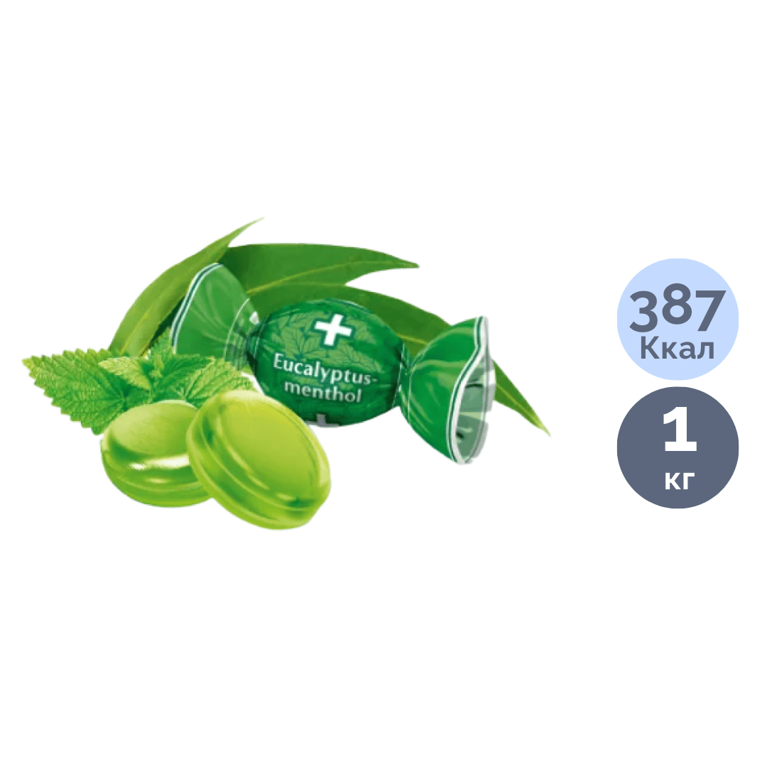 Карамель Roshen "Эвкалипт-Ментол", 1 кг / Карамель и мармелад