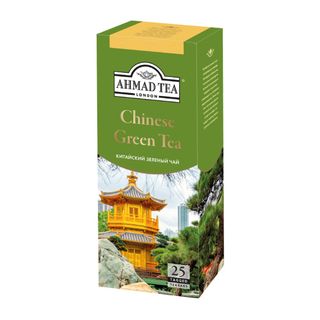 Чай Ahmad Chinese Green Tea, зеленый, 25 пакетиков / Чай пакетированный