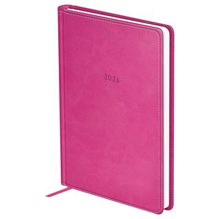 Ежедневник датированный BG "Winner. Fuchsia", 2026 г, А5, 176 л, кожзам, фуксия / Ежедневники датированные