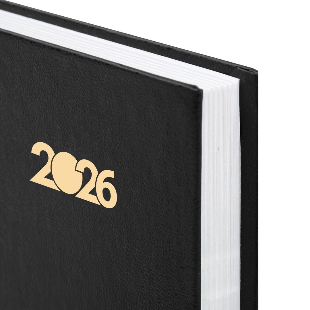 Ежедневник датированный Staff, 2026 г, А5, 160 л, бумвинил, черный / Ежедневники датированные №4