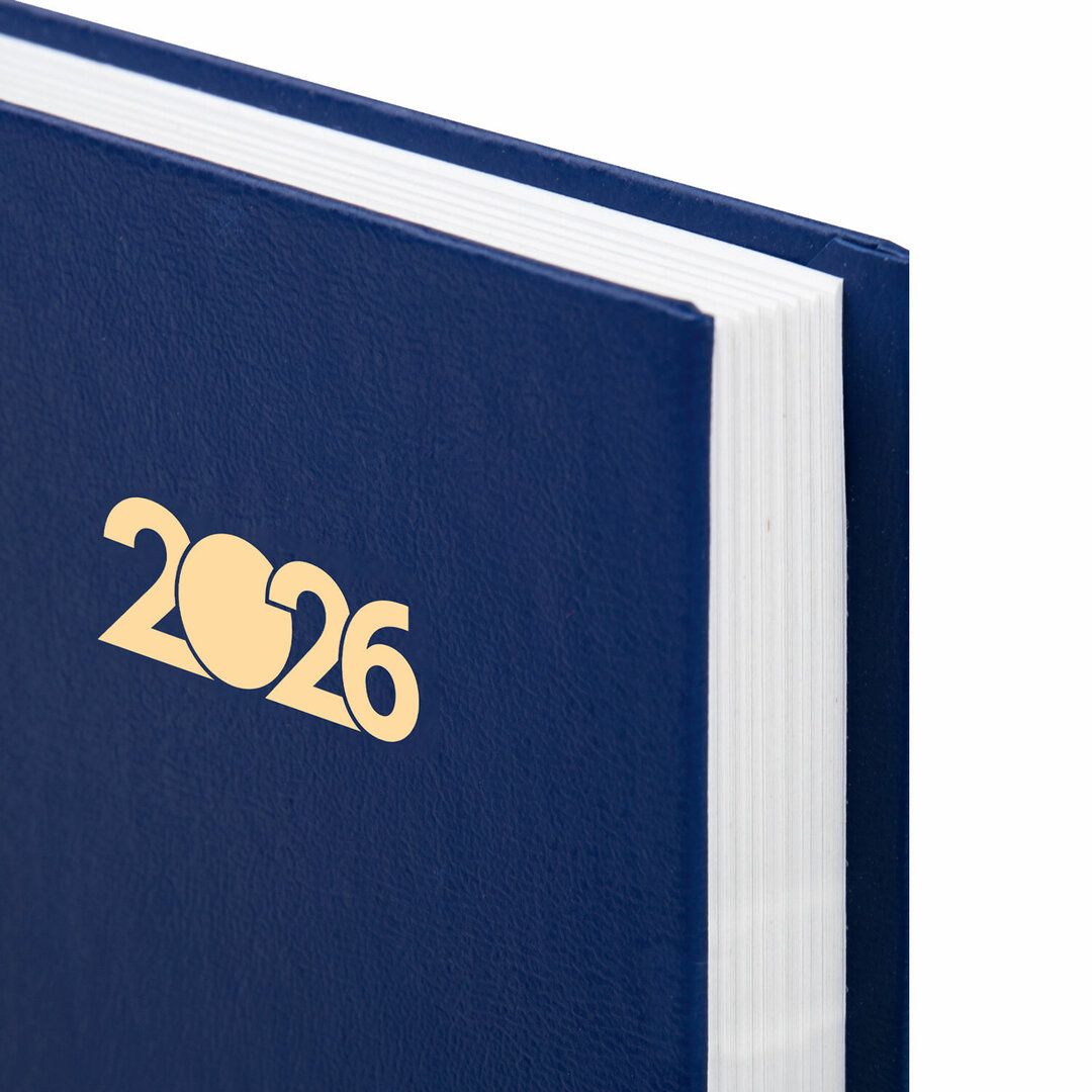 Ежедневник датированный Staff, 2026 г, А5, 160 л, бумвинил, синий / Ежедневники датированные №4