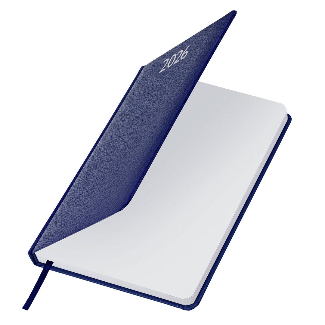 Ежедневник датированный Brauberg "Profile", 2026 г, А5, 168 л, балакрон, синий / Ежедневники датированные №4