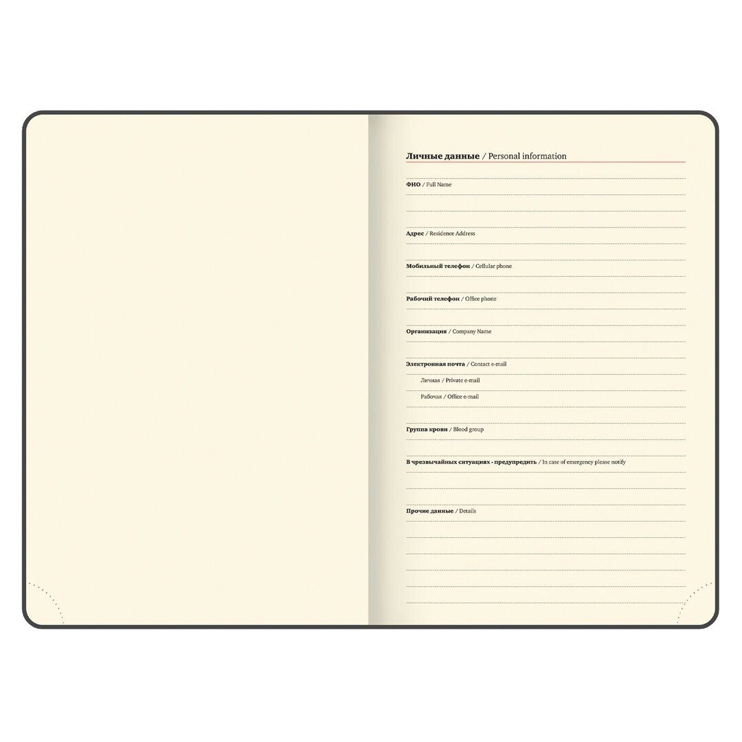 Ежедневник датированный Brauberg "Imperial", 2026 г, А5, 168 л, кожзам, черный / Ежедневники датированные №5