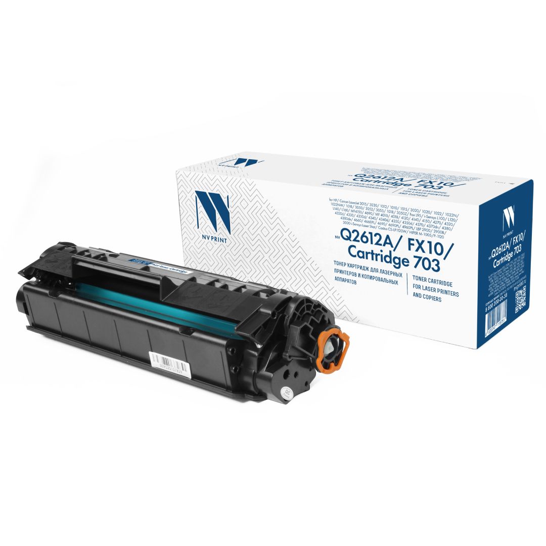 Картридж совместимый NVP NV-Q2612A/NV-FX-10/703 для HP/Canon LaserJet 3015/3030/1012/1010, черный / Картриджи  черные