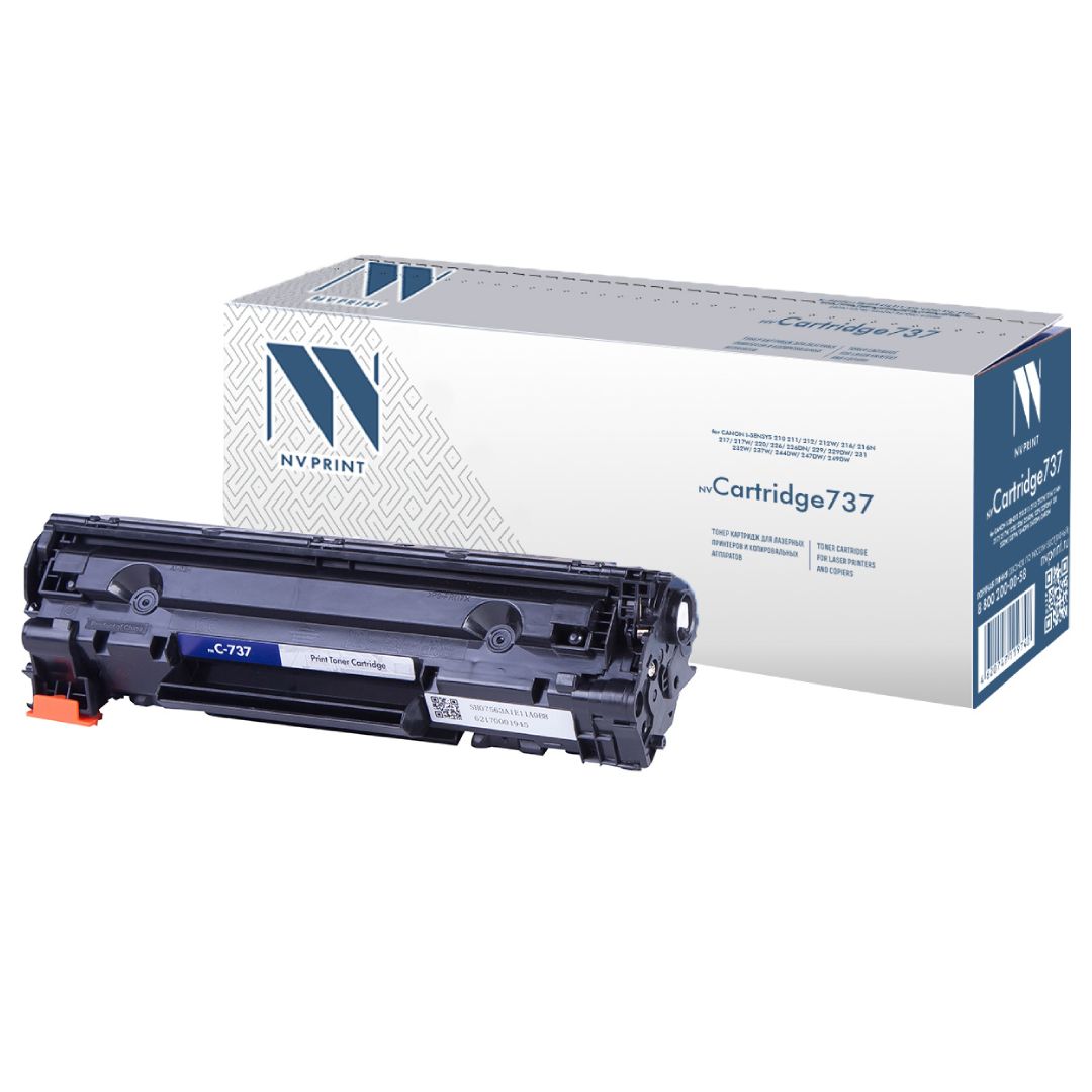 Картридж совместимый NVP NV-737 для Canon i-Sensys 210/211/212/212w/216/216n, черный / Картриджи  черные