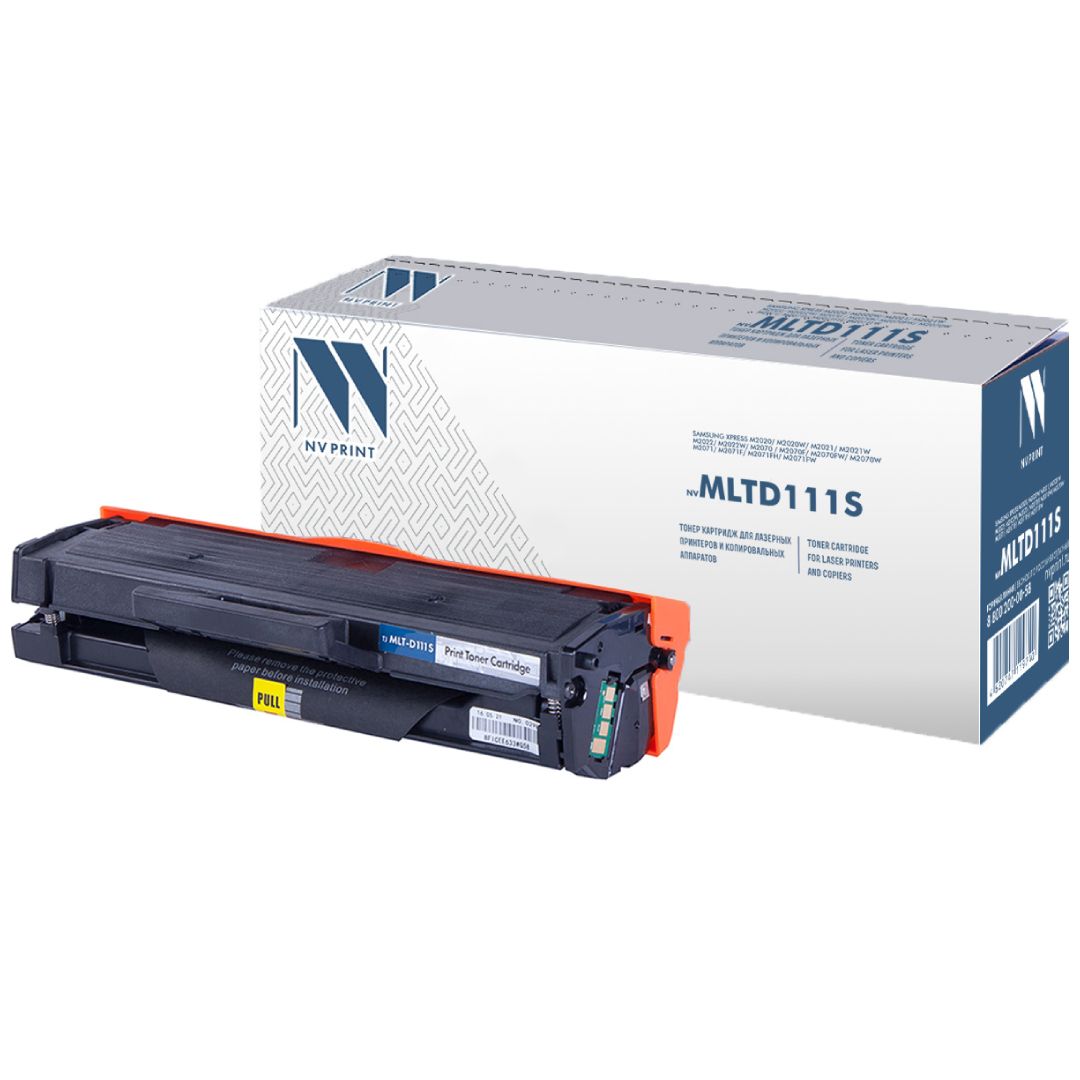 Картридж совместимый NVP NV-MLT-D111S для Samsung Xpress M2020/M2020W/M2021/M2021W/M2022, черный / Картриджи  черные