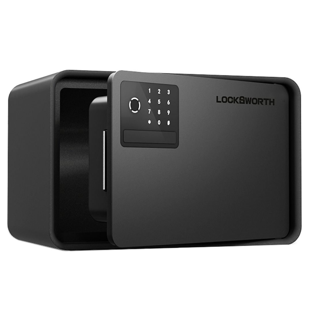 Сейф LockSworth "VS4528BK", биометрический + электронный код + ключ, 200*310*200 мм, 4 кг, черный / Сейфы