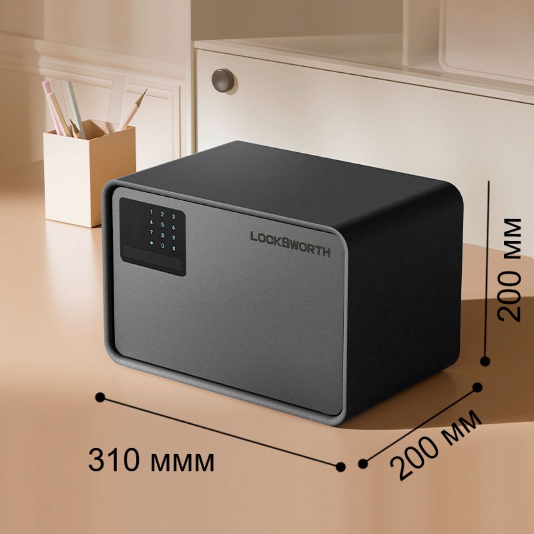 Сейф Deli "ET540", электронды код + кілт, 250*350*250 мм, 9,5 кг / Сейфтер №4