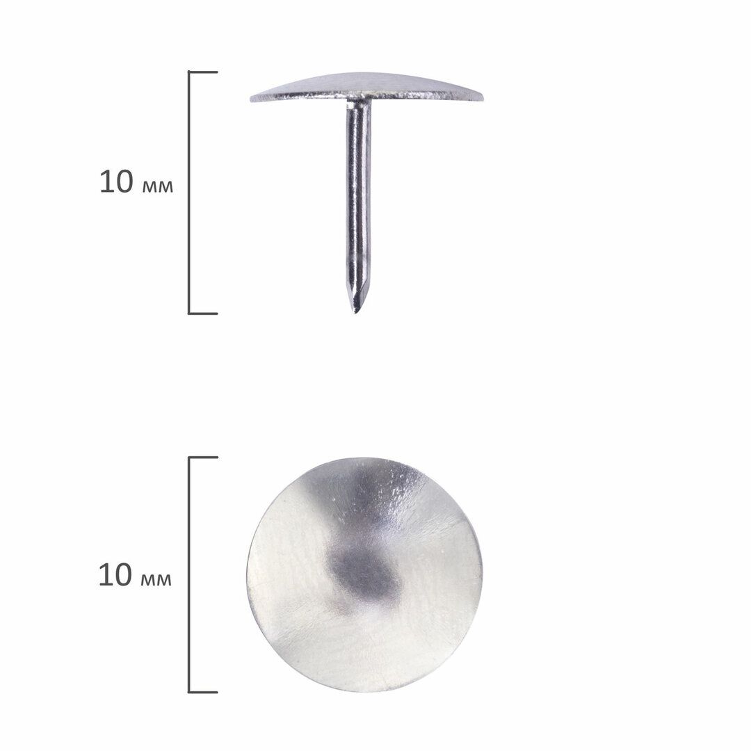 Кеңсе түймелері Berlingo, 50 дана, металл / Кеңселік түймелер №3 oe.kz Кеңсе түймелері Berlingo, 50 дана, металл / Кеңселік түймелер №3