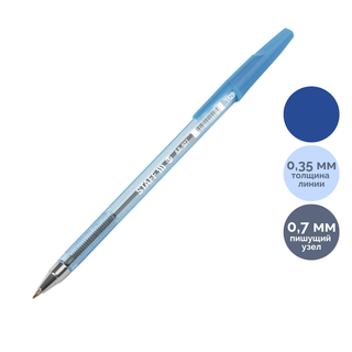 Шарлы қалам Berlingo "Triangle 110 Color", 0,7 мм, корпусы ассорти, көк, баға бір дана үшін / Автоматты емес шарлы қаламдар