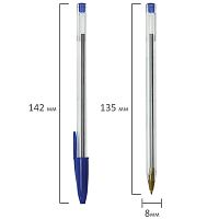 Ручка шариковая Staff "Basic Budget BP-04", 1 мм, синяя, цена за штуку / Ручки шариковые неавтоматические №2