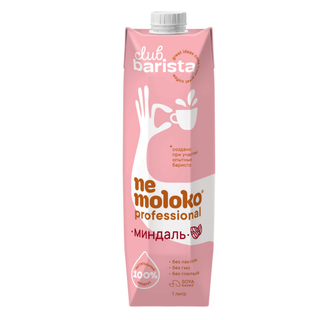 Молоко миндальное Nemoloko, 1 литр, тетрапакет / Молоко и сливки