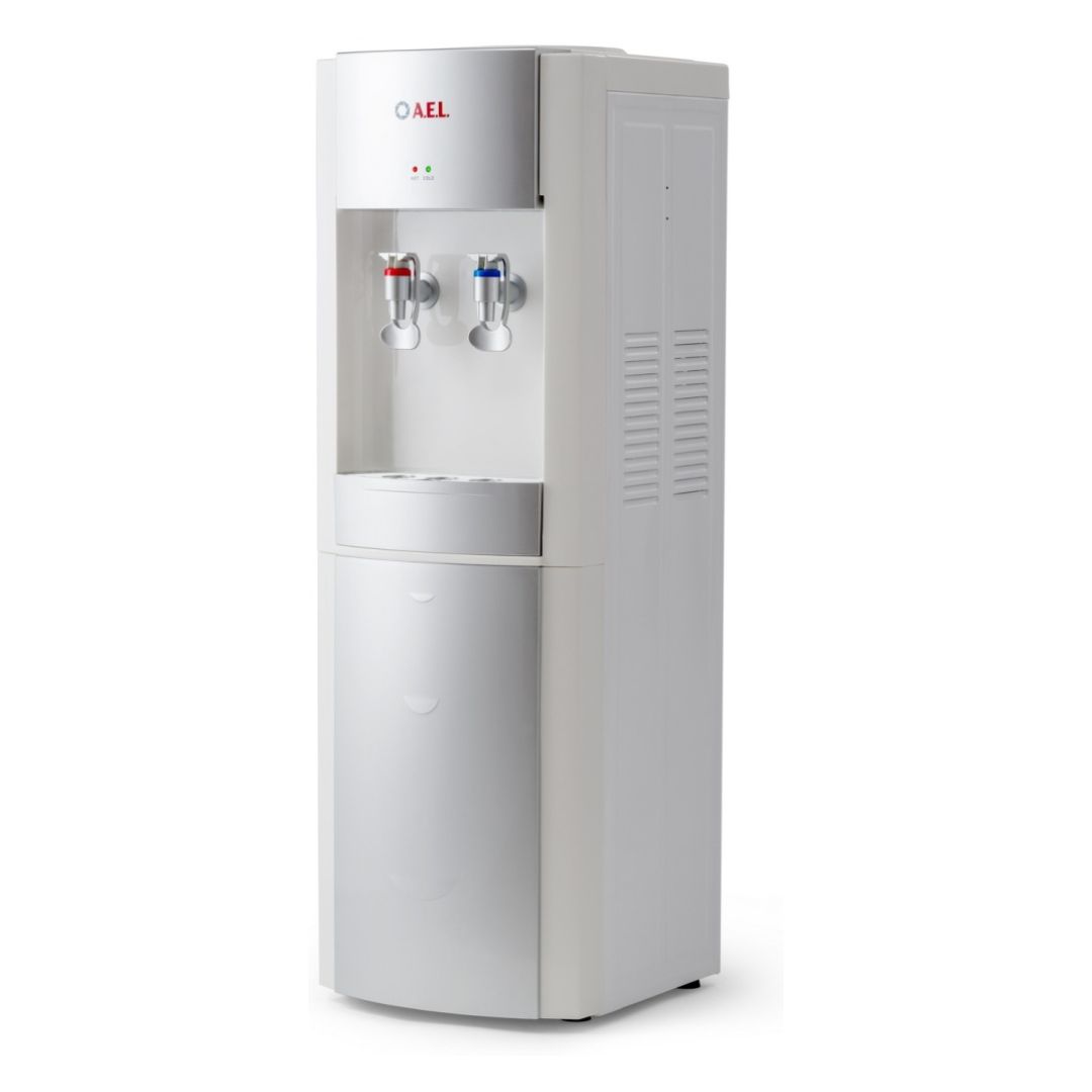 Кулер для воды LD-AEL-28c, напольный, белый/серебристый / Диспенсеры для воды	