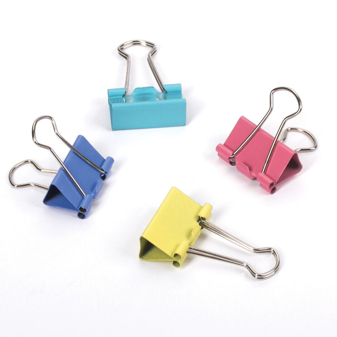 Зажимы для бумаг Staff "Profit", 32 мм, 12 шт., цветные / Зажимы для бумаг №3