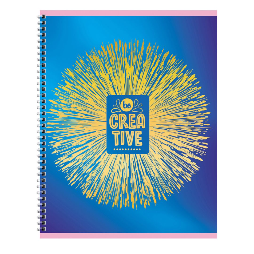 Тетрадь BG "Be creative", A5, 60 листов, в клетку, на гребне / Тетради №5