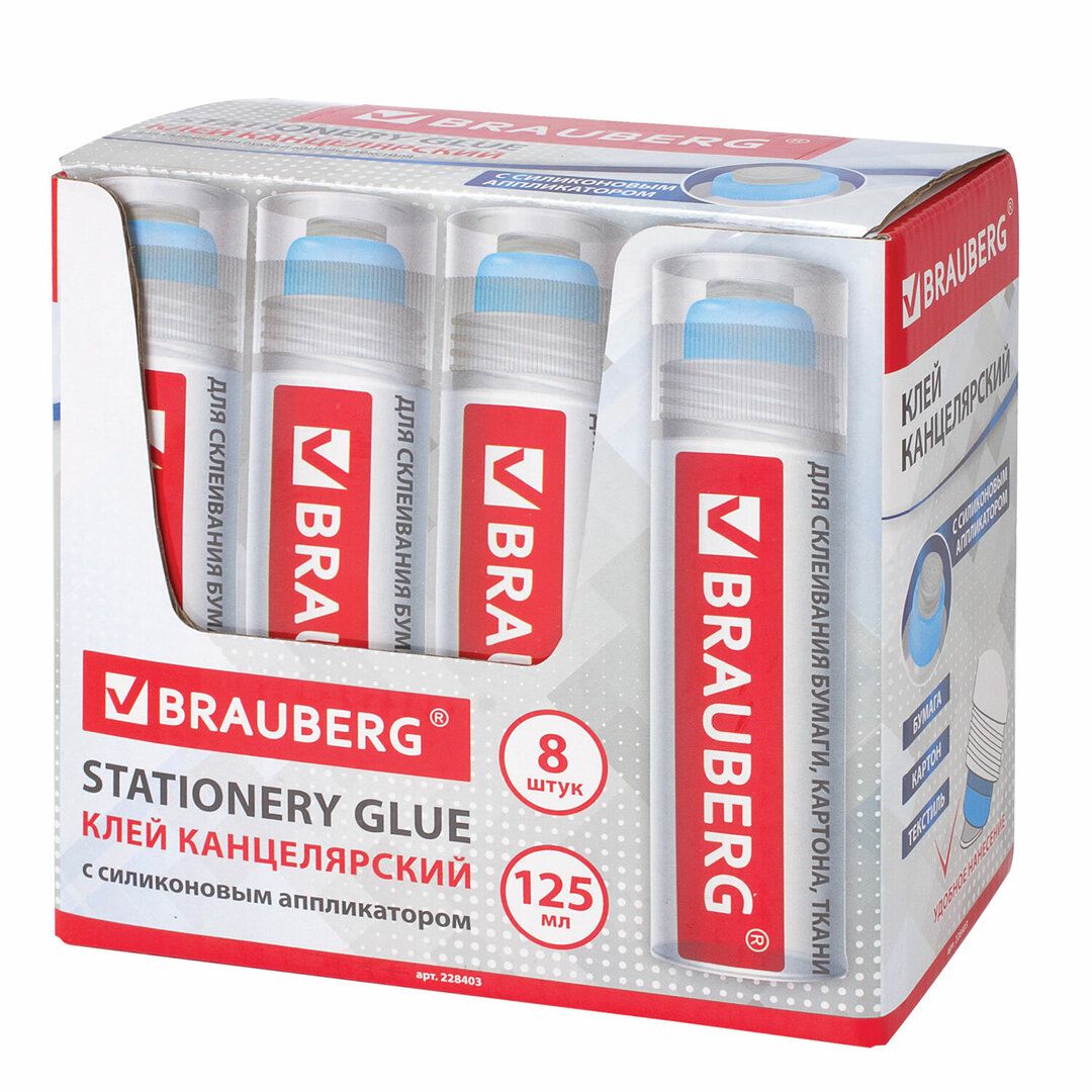 Кеңсе желімі Brauberg "Classic", апликатормен, 110 гр / Кеңселік желімдер №3
