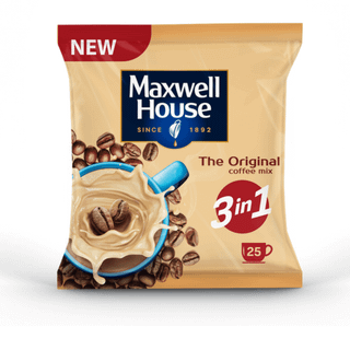 Кофейный напиток Maxwell House "Original" 3 в 1, 25 пакетиков / Кофе порционный