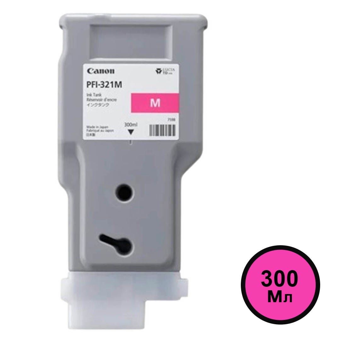 Картридж оригинальный Canon PFI-321M imagePROGRAF TM-255/350/355, пурпурный, 300 мл / null
