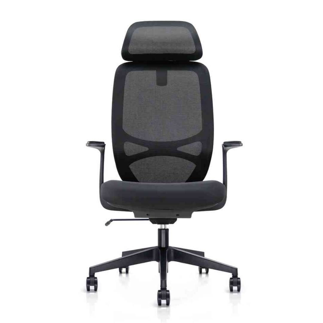 Басқарушы креслосы Клерк "Elite Comfort 002", мата, торлы, қара / Басқарушыларға арналған креслолар