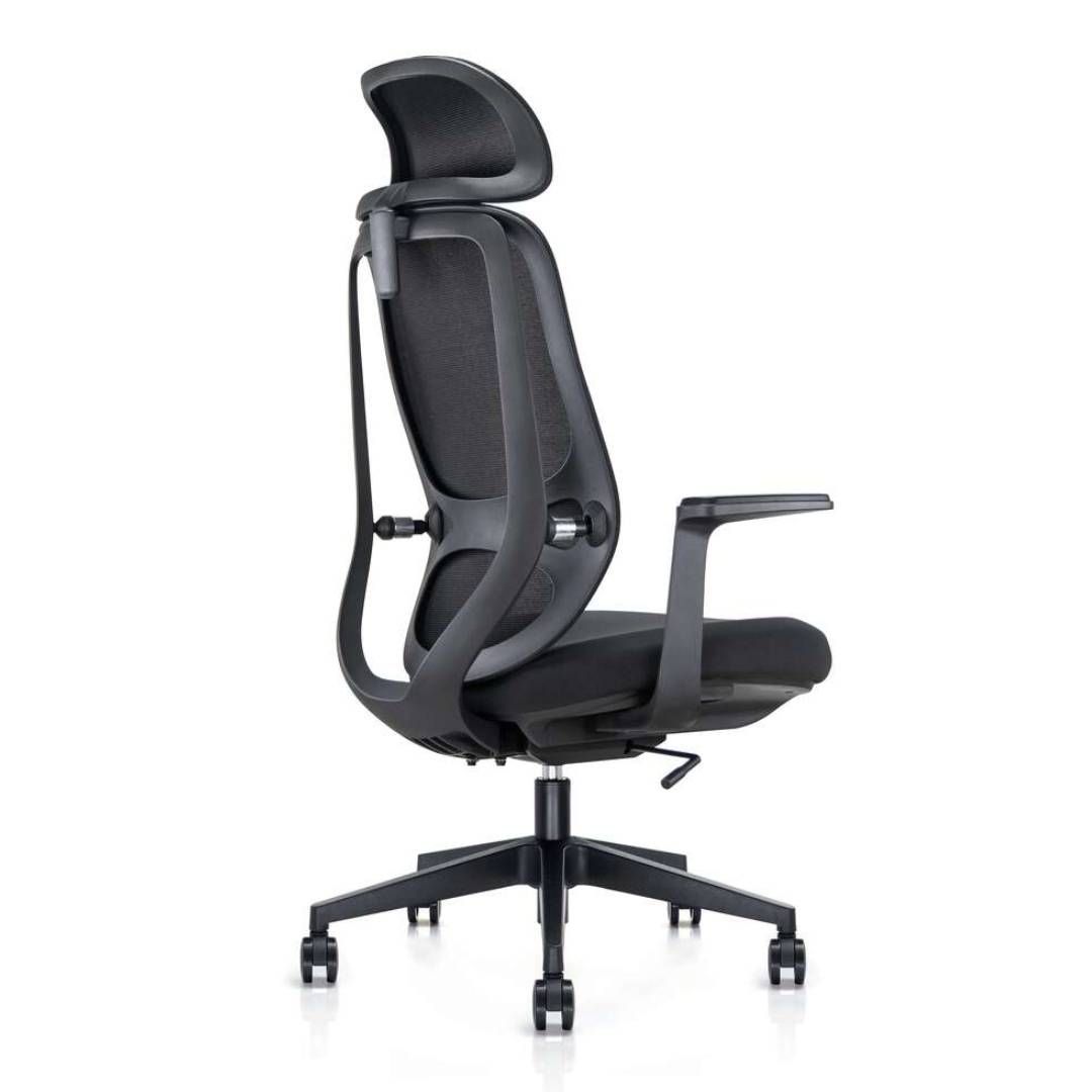 Басқарушы креслосы Клерк "Elite Comfort 002", мата, торлы, қара / Басқарушыларға арналған креслолар №4