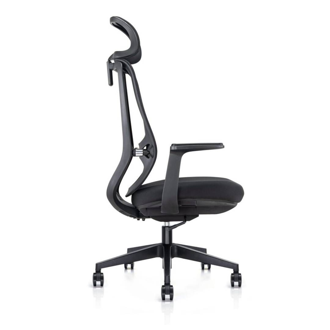 Басқарушы креслосы Клерк "Elite Comfort 002", мата, торлы, қара / Басқарушыларға арналған креслолар №3