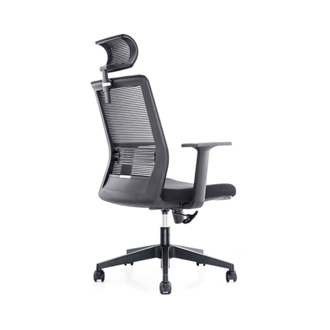 Басқарушы креслосы Клерк "Elite Comfort 002", мата, торлы, қара / Басқарушыларға арналған креслолар №3