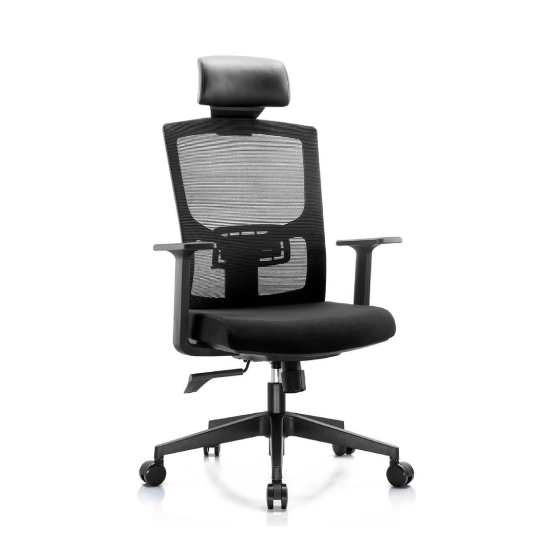 Басқарушы креслосы Клерк "Elite Comfort 002", мата, торлы, қара / Басқарушыларға арналған креслолар №2