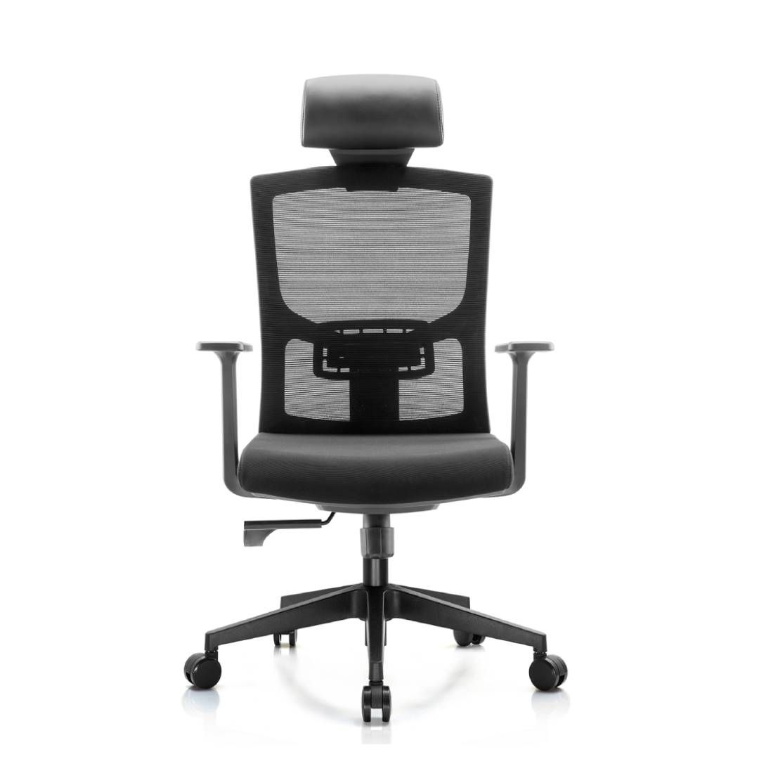 Кресло для руководителя Volson Stable "6222А-2", экокожа/сетка, черное / Кресла для руководителей №2