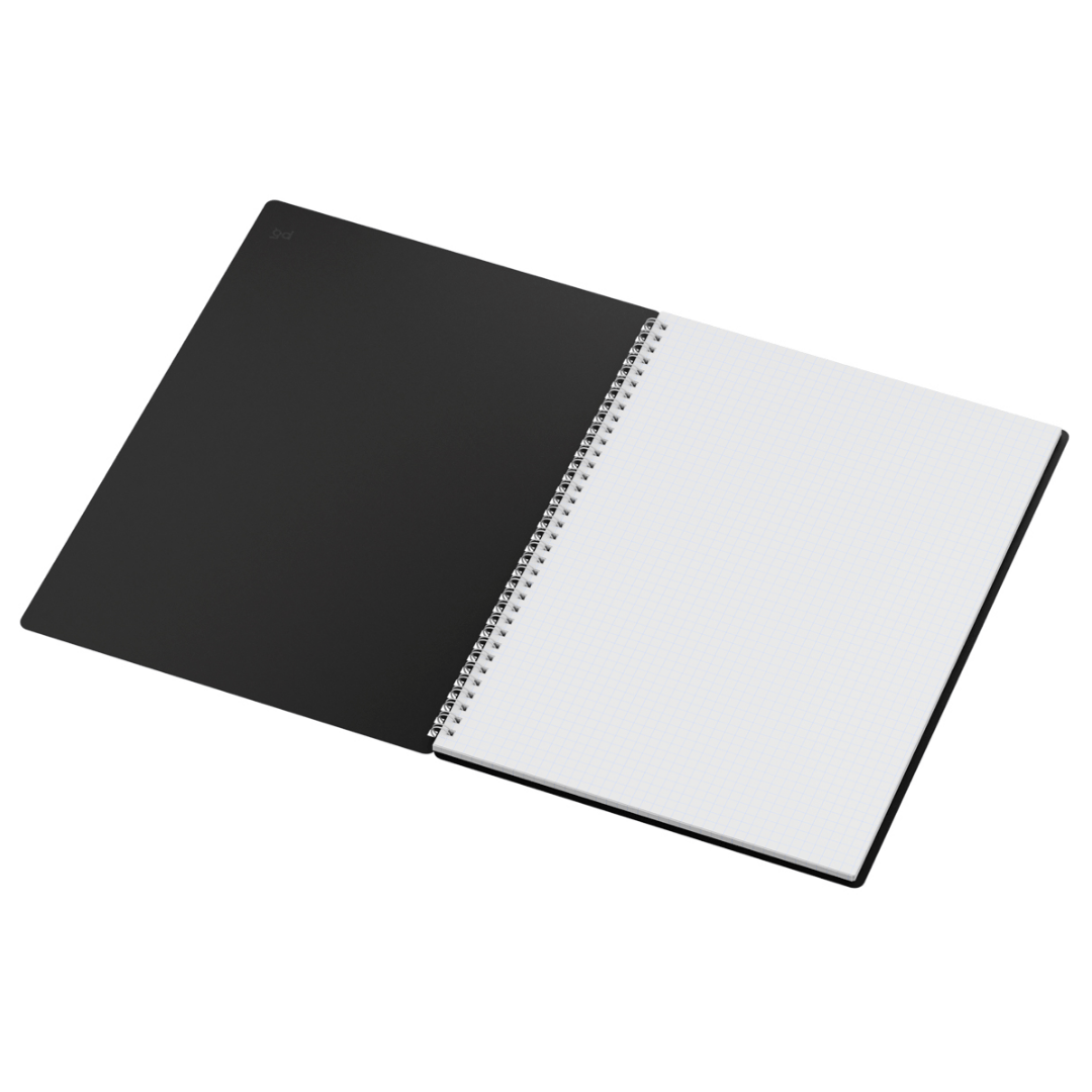 Дәптер BG "Minimal", A5, 80 парақ, күңгірт ламинация, тор көз, шиыршықта, ассорти / Дәптерлер №2