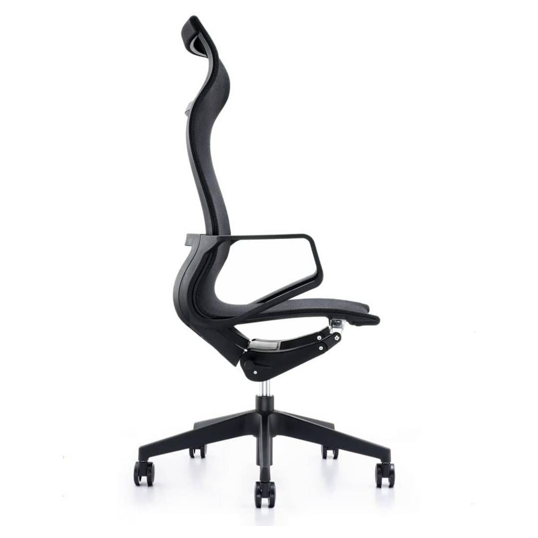 Басқарушы креслосы Клерк "Elite Comfort 002", мата, торлы, қара / Басқарушыларға арналған креслолар №2