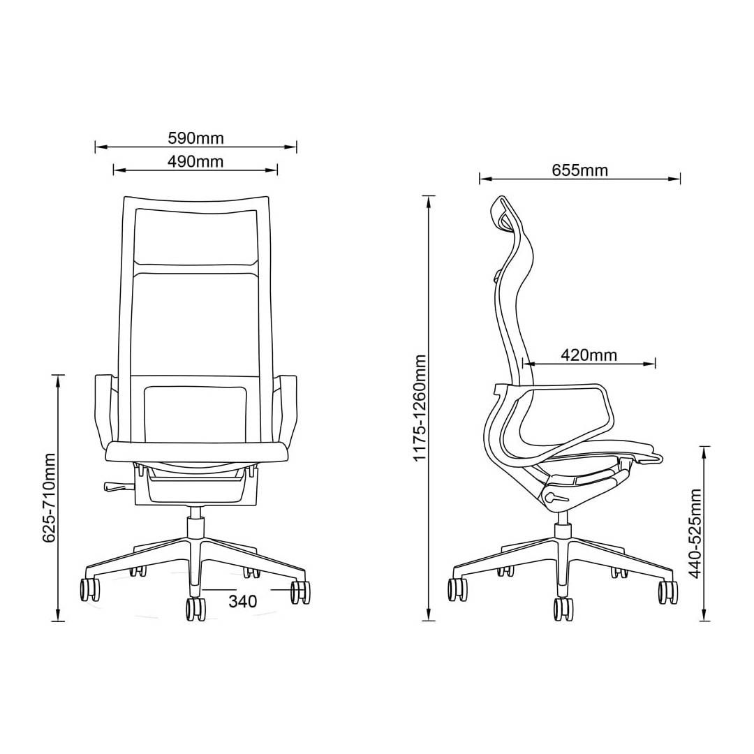 Кресло для руководителя Volson Wind "6218", сетка, ассорти / Кресла для руководителей №7