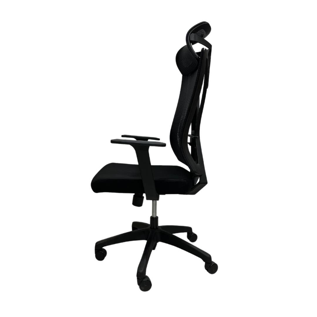 Басқарушы креслосы Клерк "Elite Comfort 002", мата, торлы, қара / Басқарушыларға арналған креслолар №2