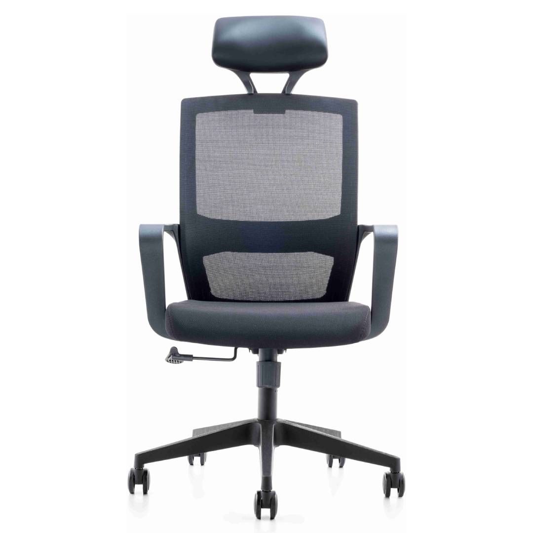 Басқарушы креслосы Клерк "Elite Comfort 002", мата, торлы, қара / Басқарушыларға арналған креслолар №4