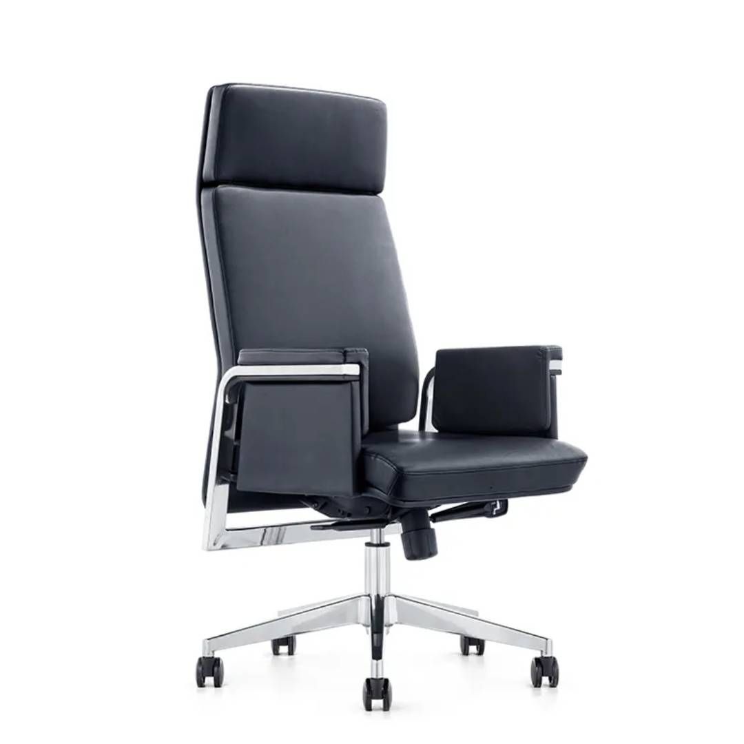 Кресло для руководителя Indicate "Е802А", экокожа, черное / Кресла для руководителей
