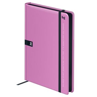 Ежедневник датированный BG "Monochrome. Mulberry", 2026 г, А5, 176 л, soft touch, розовый / Ежедневники датированные