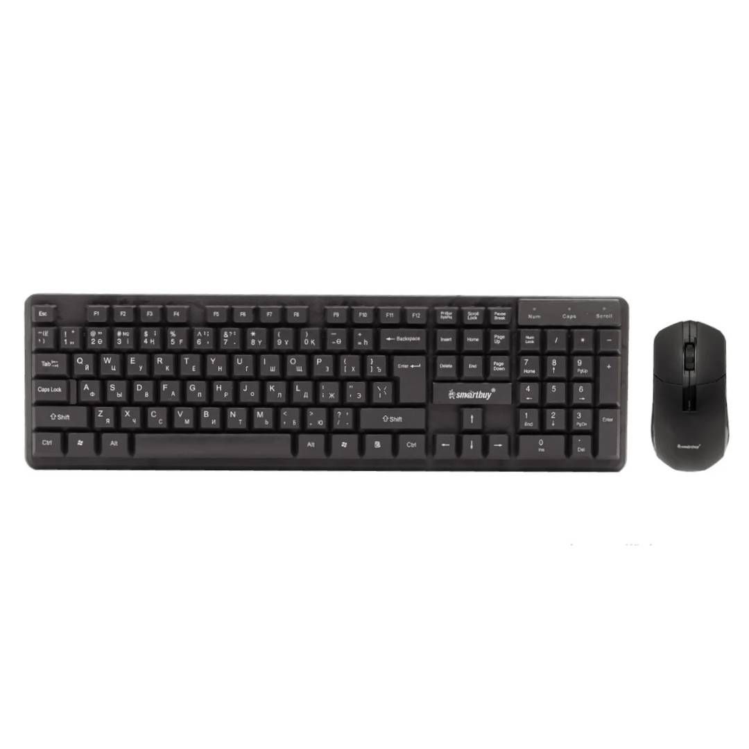 Сымсыз жинақ Smartbuy ONE 230346AG-KG, пернетақта және оптикалық тінтуір, ENG/RUS, USB, қара-сұр / Пернетақта+тінтуір жинақтары