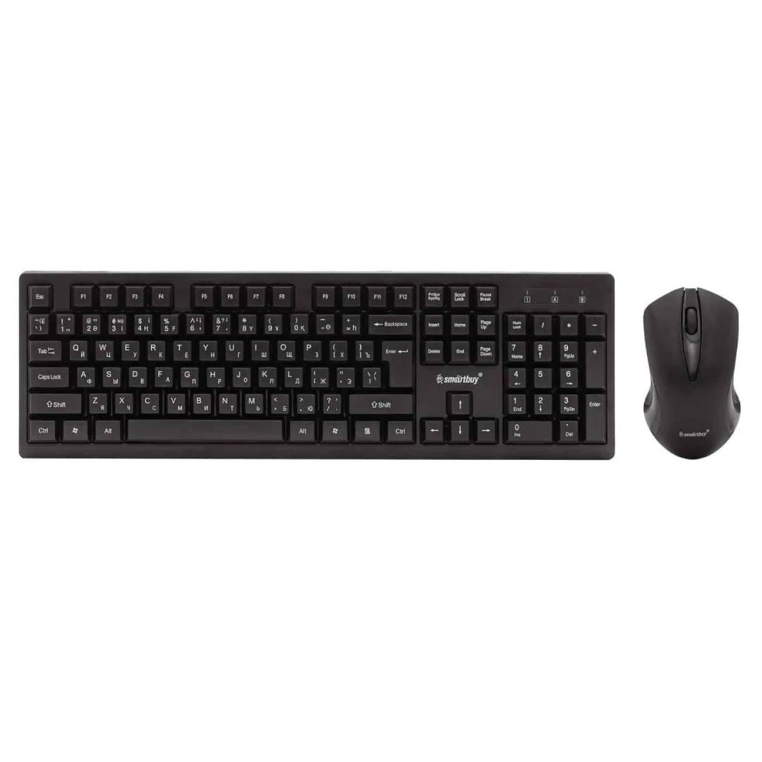 Сымсыз жинақ Smartbuy ONE 230346AG-KG, пернетақта және оптикалық тінтуір, ENG/RUS, USB, қара-сұр / Пернетақта+тінтуір жинақтары