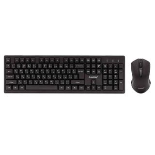 Сымсыз жинақ Smartbuy ONE 230346AG-KG, пернетақта және оптикалық тінтуір, ENG/RUS, USB, қара-сұр / Пернетақта+тінтуір жинақтары