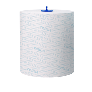 Полотенца бумажные Tellus "Matic Solution", 150 м, 2-х слойные, система H1, белые / Полотенца для диспенсеров