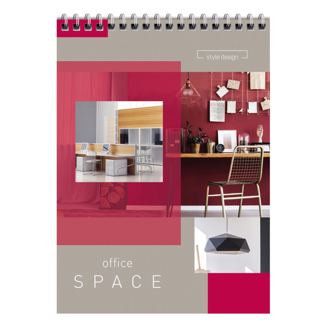 Блокнот ArtSpace "Офис. Office space" А5, 60 листов, на гребне, в клетку / Блокноты №3