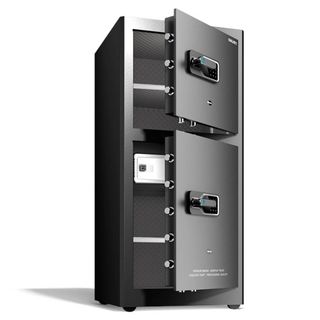 Сейф Deli "AE132", биометриялық + электронды код + кілт, 800*480*420 мм, 45 кг, қара / Сейфтер