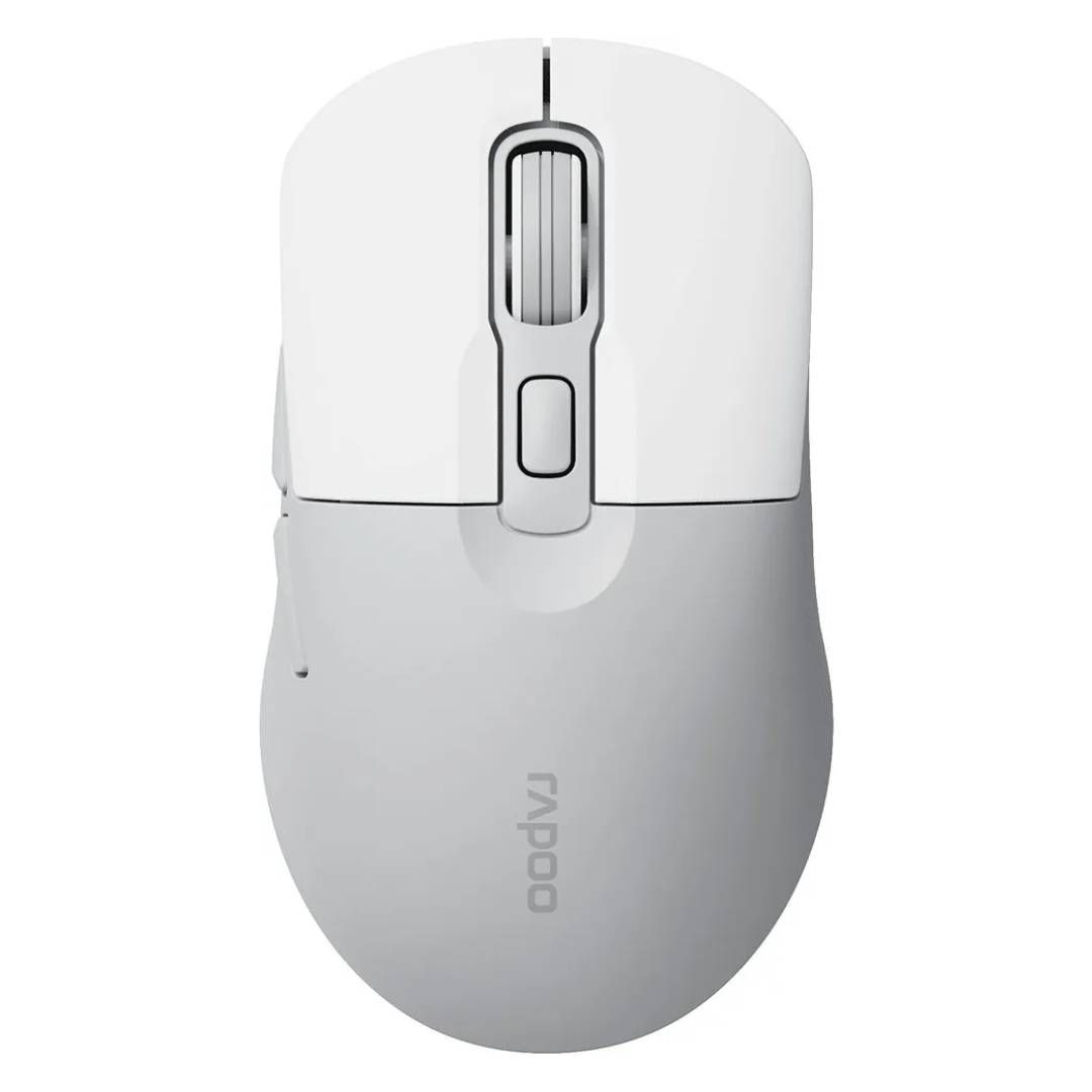 Мышь беспроводная Rapoo M308, Bluetooth, 7 кнопок, 2400 dpi, серо-белая / Мыши беспроводные