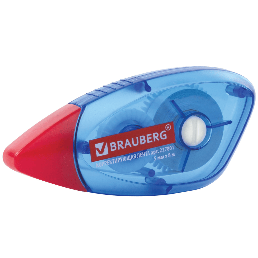 Корректирующая лента Brauberg, 5 мм, длина 8 м / Корректирующие ленты №2 oe.kz Корректирующая лента Brauberg, 5 мм, длина 8 м / Корректирующие ленты №2