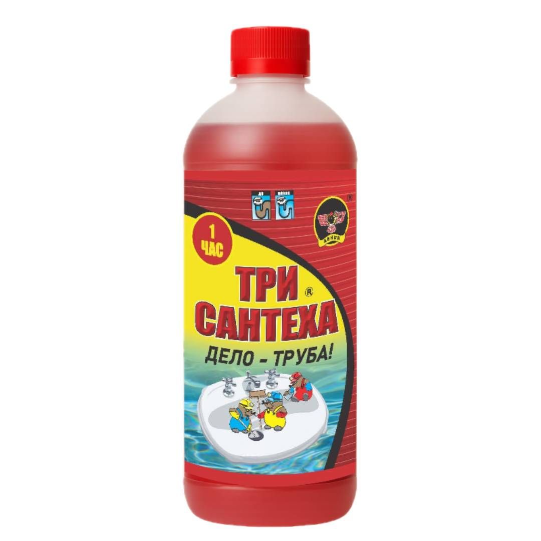 Кәріз құбырларын тазартқыш құрал Sanfor Гель, 1000 мл / Құбыр тазартқыш құралдары