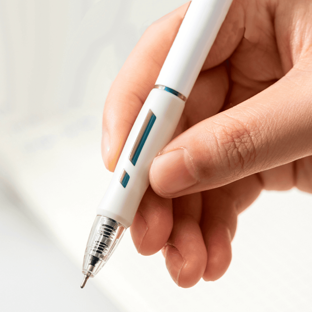 Ручка шариковая автоматическая Deli "Linfini", 0,7 мм, синяя, корпус ассорти, цена за штуку / Ручки шариковые автоматические №3