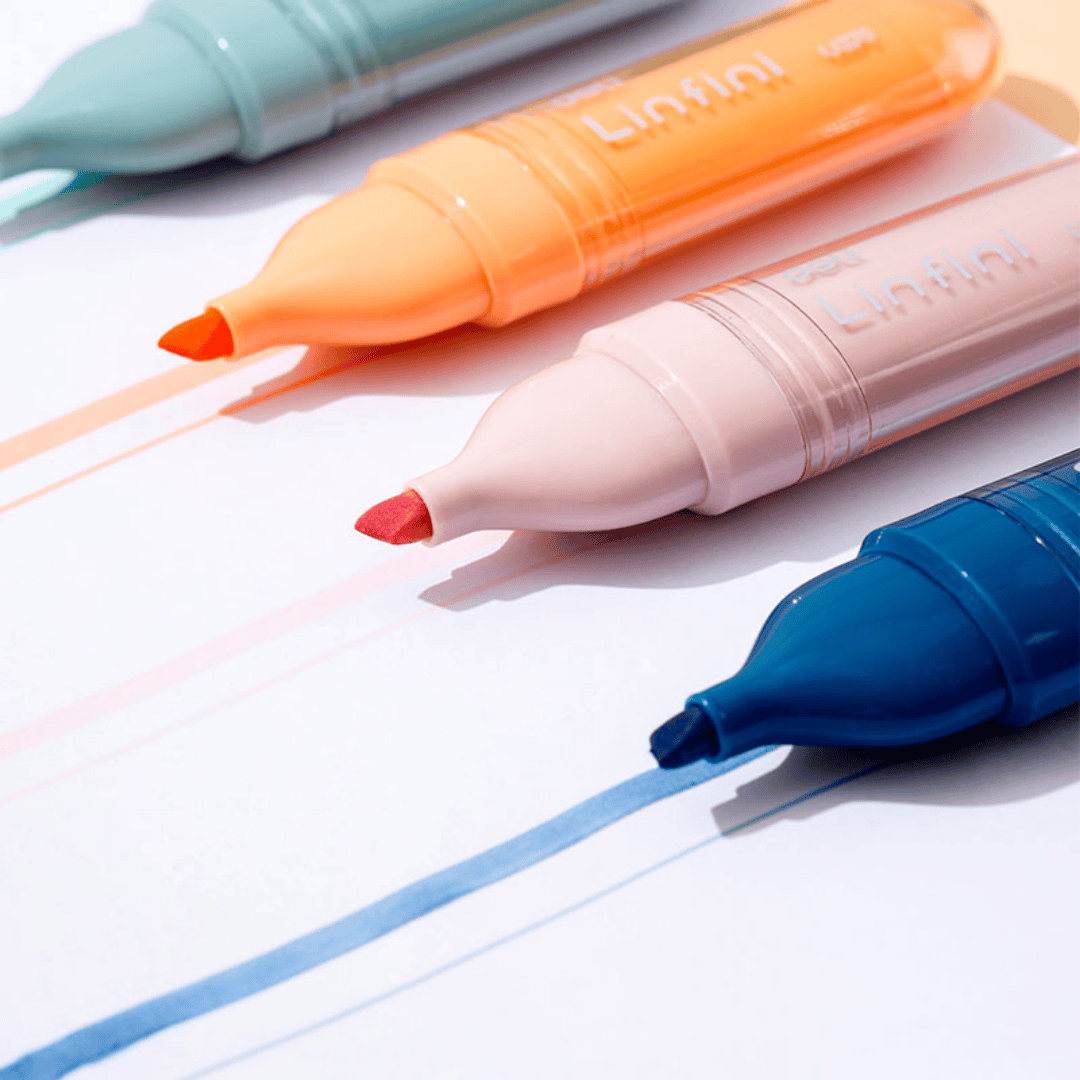 Набор текстмаркеров Deli "Linfini", скошенный наконечник 1-5 мм, 4 цвета / Текстовыделители №4 oe.kz Набор текстмаркеров Deli "Linfini", скошенный наконечник 1-5 мм, 4 цвета / Текстовыделители №4